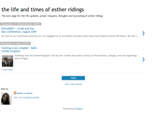 Tablet Screenshot of esther-ridings.blogspot.com