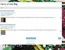 Tablet Screenshot of carryacutebag.blogspot.com