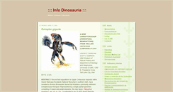 Desktop Screenshot of infodinosauria.blogspot.com