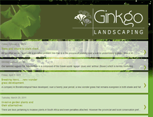 Tablet Screenshot of ginkgolandscapingsa.blogspot.com