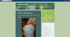 Desktop Screenshot of leavesforhealing.blogspot.com