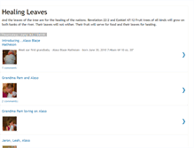 Tablet Screenshot of leavesforhealing.blogspot.com
