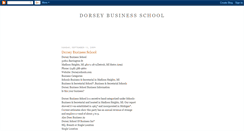 Desktop Screenshot of dorseybusinessschool.blogspot.com