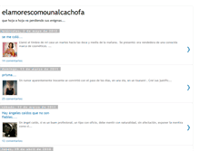 Tablet Screenshot of elamorescomounaalcachofa.blogspot.com