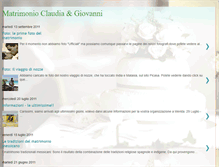 Tablet Screenshot of claudiaegiovannimatrimonio.blogspot.com