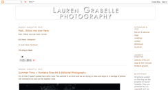 Desktop Screenshot of laurengrabelle.blogspot.com