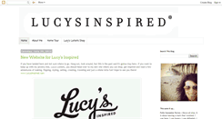 Desktop Screenshot of lucysinspired.blogspot.com