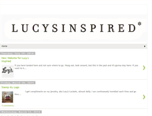 Tablet Screenshot of lucysinspired.blogspot.com