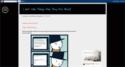 Desktop Screenshot of justsawthings.blogspot.com