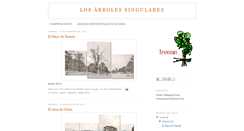Desktop Screenshot of losarbolessingulares.blogspot.com