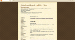 Desktop Screenshot of historiawojskowosci.blogspot.com