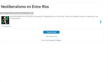 Tablet Screenshot of neoliberalismoenentrerios.blogspot.com