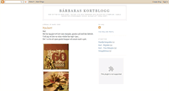 Desktop Screenshot of barbaraskortblogg.blogspot.com