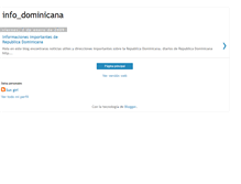 Tablet Screenshot of infodominican.blogspot.com
