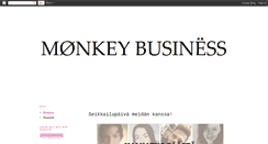 Desktop Screenshot of mmonkeybusiness.blogspot.com