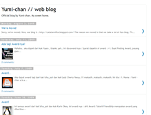 Tablet Screenshot of blognya-yumichan.blogspot.com
