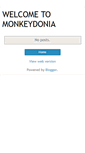 Mobile Screenshot of monkeydonia.blogspot.com