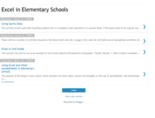 Tablet Screenshot of excelinelementaryschools.blogspot.com