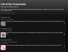 Tablet Screenshot of crossroads-faith-life.blogspot.com