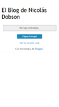 Mobile Screenshot of nicolasdobson.blogspot.com