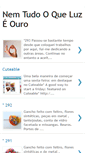 Mobile Screenshot of nemtudooqueluzeouro.blogspot.com