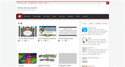 Desktop Screenshot of panduankaligrafi.blogspot.com
