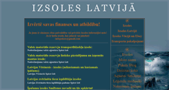 Desktop Screenshot of izsoles-latvija.blogspot.com