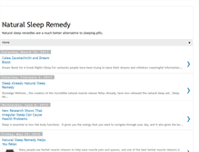 Tablet Screenshot of naturalsleepremedy.blogspot.com