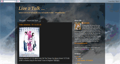 Desktop Screenshot of live2talk.blogspot.com