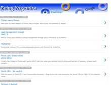 Tablet Screenshot of beingyogendra.blogspot.com