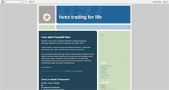 Desktop Screenshot of forextradingforlife.blogspot.com