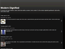 Tablet Screenshot of moderndignified.blogspot.com