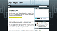 Desktop Screenshot of gejalapenyakitkanker.blogspot.com