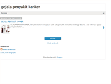 Tablet Screenshot of gejalapenyakitkanker.blogspot.com