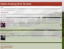 Tablet Screenshot of katiesamazingbookreviews.blogspot.com