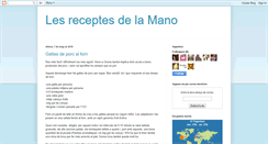 Desktop Screenshot of lesreceptesdelamano.blogspot.com