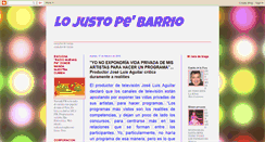 Desktop Screenshot of lojustopebarrio.blogspot.com