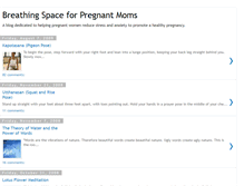 Tablet Screenshot of breathingspacepregnancy.blogspot.com