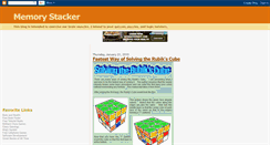 Desktop Screenshot of memorystacker.blogspot.com