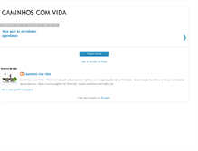 Tablet Screenshot of caminhoscomvida.blogspot.com