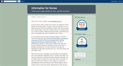 Desktop Screenshot of informationfornurses.blogspot.com