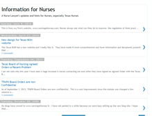 Tablet Screenshot of informationfornurses.blogspot.com