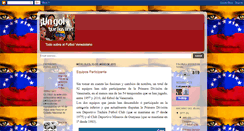 Desktop Screenshot of futbolvzla.blogspot.com