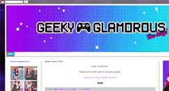 Desktop Screenshot of geekyglamorous.blogspot.com