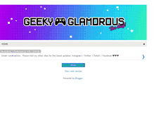 Tablet Screenshot of geekyglamorous.blogspot.com