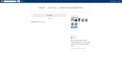 Desktop Screenshot of javaikm.blogspot.com