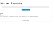 Tablet Screenshot of javaikm.blogspot.com