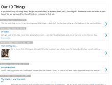 Tablet Screenshot of our10things.blogspot.com