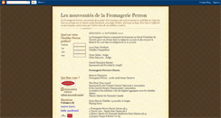 Desktop Screenshot of fromagerieperron.blogspot.com