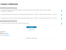 Tablet Screenshot of musiczindonesia.blogspot.com